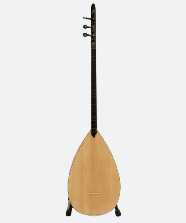 Turkish Long Neck Baglama Saz Mahogany - Free Soft Case - Image 2