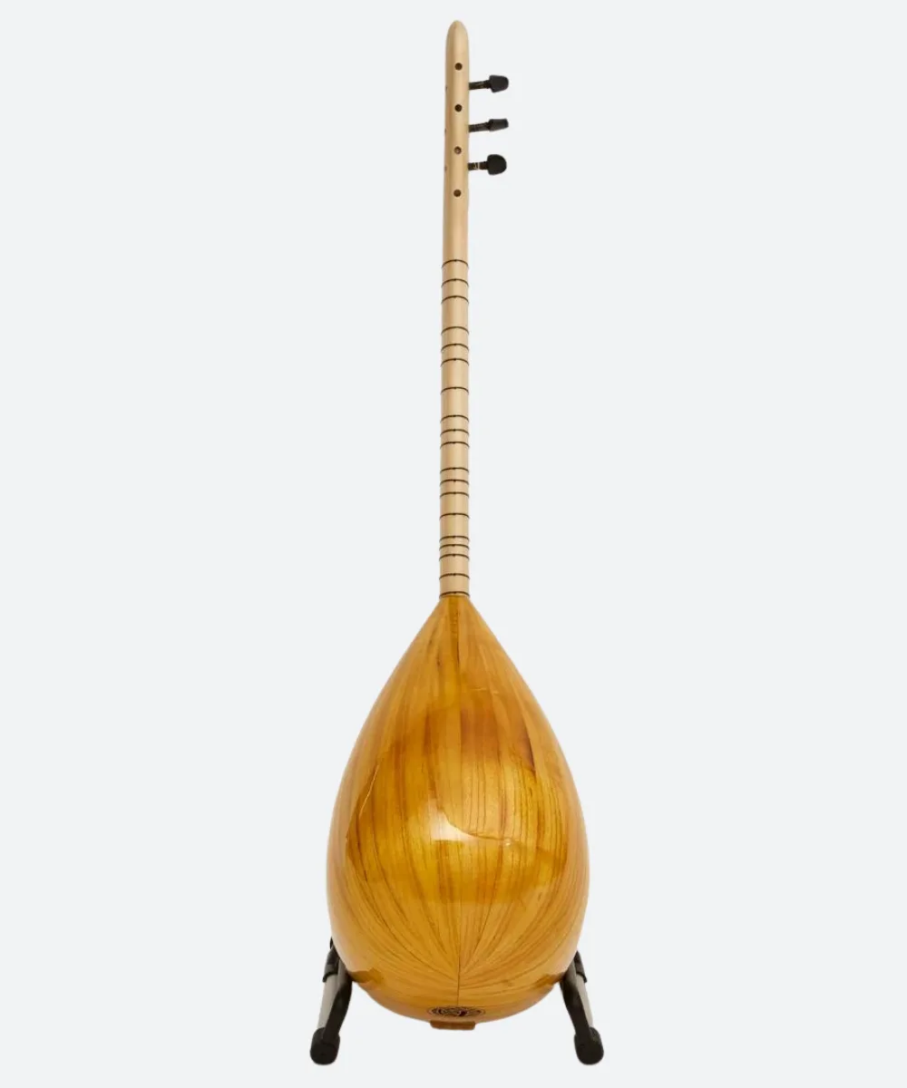 Turkish Short Neck Baglama Saz Mulberry- Free Soft Case - Image 4