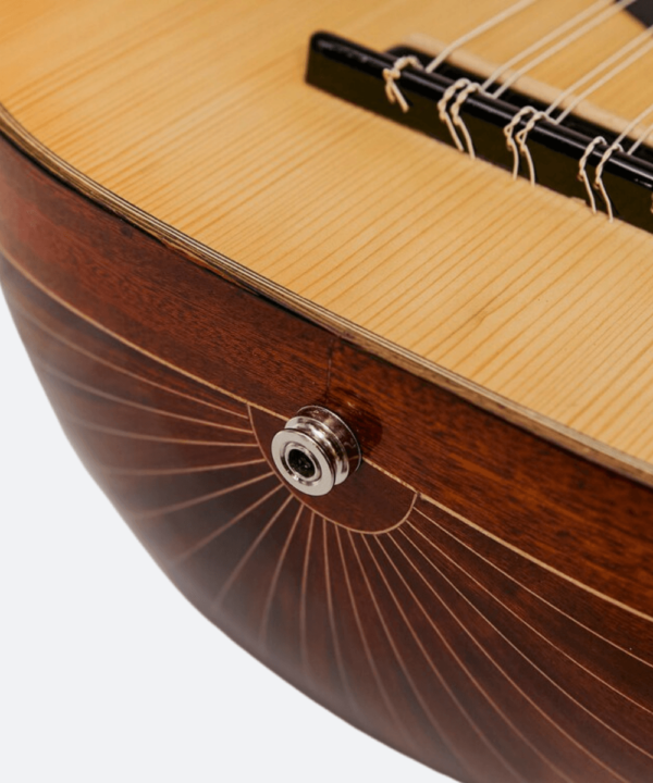 Mahogany Electro-Acoustic Oud with Double Cut Made by Kamil Gül - Image 10