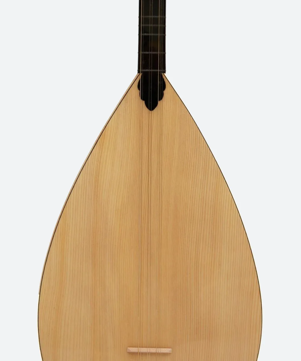 Turkish Long Neck Baglama Saz Mahogany - Free Soft Case - Image 6