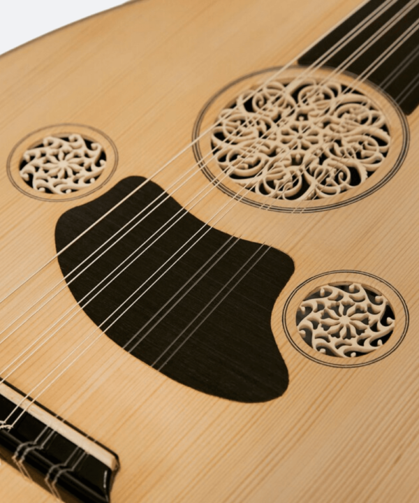 Mahogany Electro-Acoustic Oud with Double Cut Made by Kamil Gül - Image 5