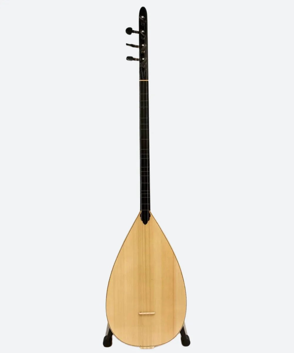 Turkish Short Neck Baglama Saz Mulberry- Free Soft Case - Image 2