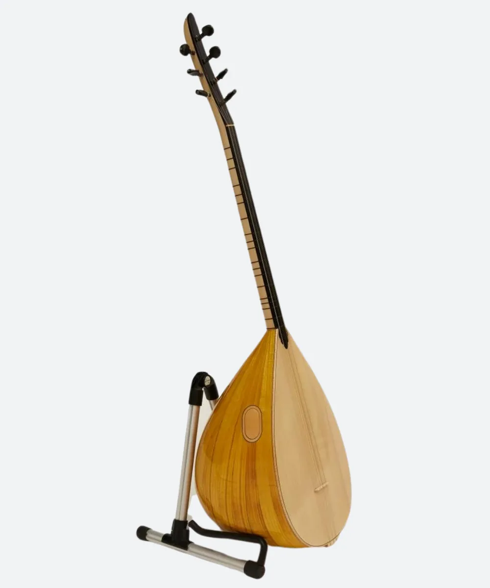 Turkish Short Neck Baglama Saz Mulberry- Free Soft Case - Image 3