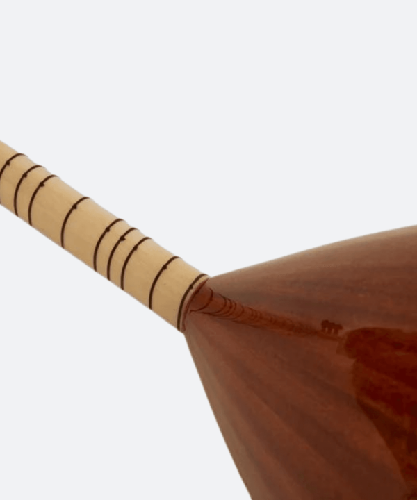 Turkish Long Neck Baglama Saz Mahogany - Free Soft Case - Image 10