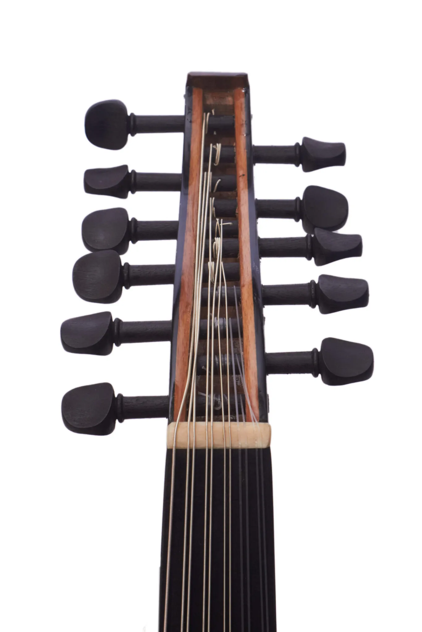 Turkish Oud with Internal Pickup by Master Enver Asaf - Authentic Craftsmanship, Modern Versatility. Black - Image 10