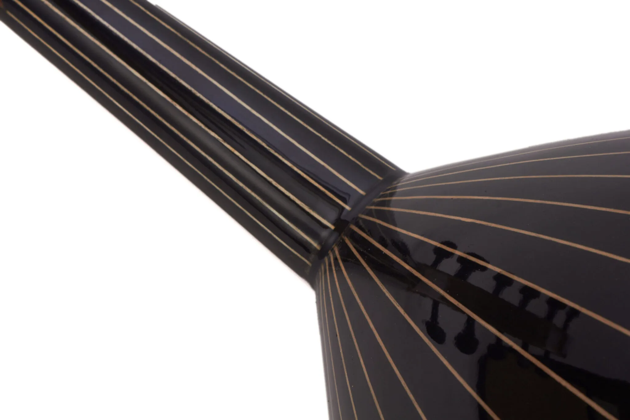 Turkish Oud with Internal Pickup by Master Enver Asaf - Authentic Craftsmanship, Modern Versatility. Black - Image 9