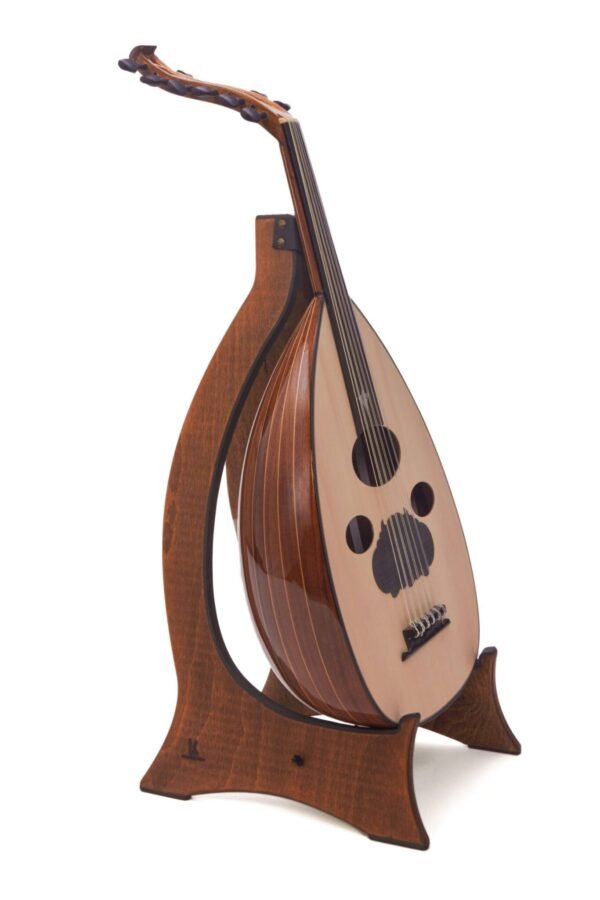 Arabic Oud with Internal Pickup by Master Enver Asaf - Authentic Craftsmanship, Modern Versatility. Walnut - Image 3