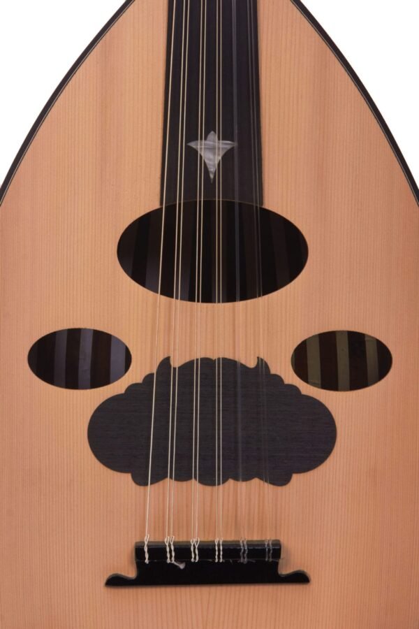 Arabic Oud with Internal Pickup by Master Enver Asaf - Authentic Craftsmanship, Modern Versatility. Walnut - Image 4