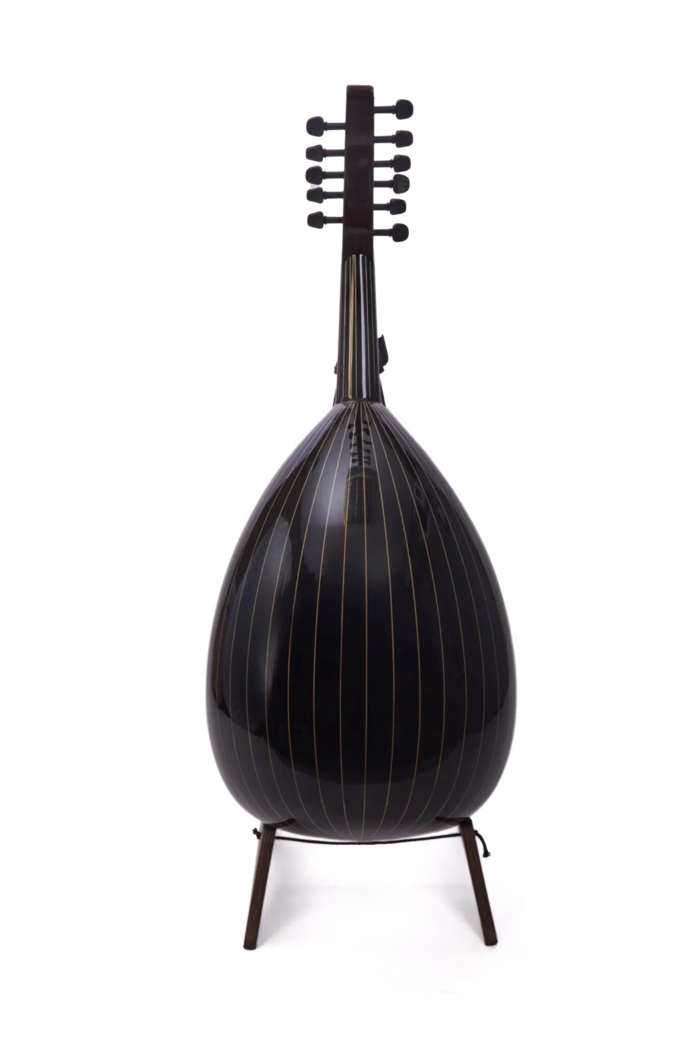 Arabic Oud with Internal Pickup by Master Enver Asaf - Authentic Craftsmanship, Modern Versatility. Black - Image 6