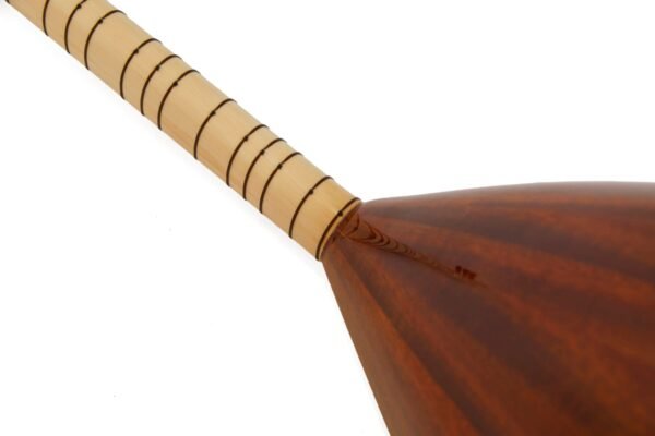 Turkish Short Neck Professional Baglama Saz Mahogany - Free Soft Case - Image 8