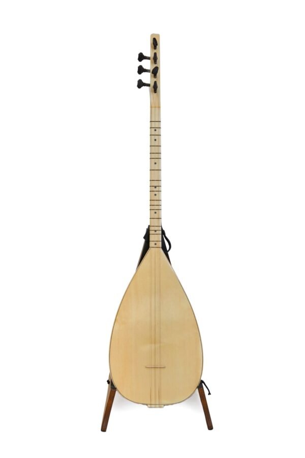 Turkish Long Neck Professional Baglama Saz Mahogany - Free Soft Case - Image 2