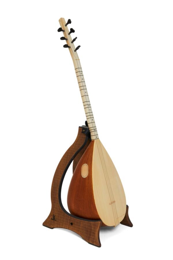 Turkish Short Neck Baglama Saz Mahogany (Matt) - Free Soft Case